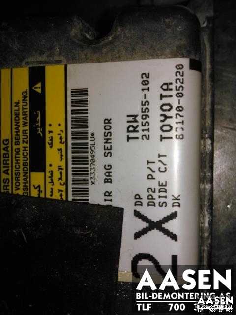 Airbag elektronikk til Toyota Avensis 2003-2008 (Type II) (TRW|89170-05220|)