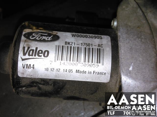 Viskermotor foran venstre til Ford Transit Custom 2013-2023 (Type I)  (VALEO|BK21-17501-AC|)