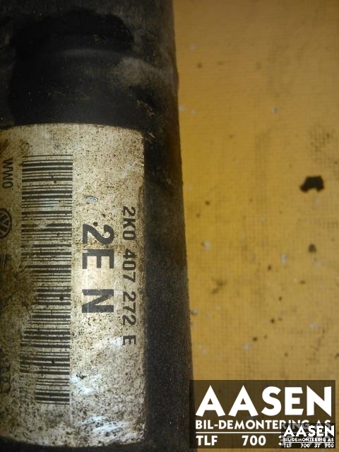 Drivaksel høyre foran til VW Caddy 2004-2010 (Type III, Fase 1)  (2K0 407 272 E|)