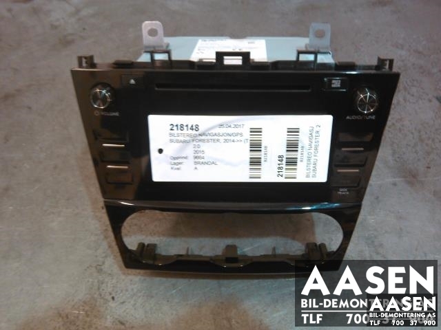 Bilstereo navigasjon til Subaru Forester 2013-2019 (Type IV)  (FUJITSU|86271SG490|)