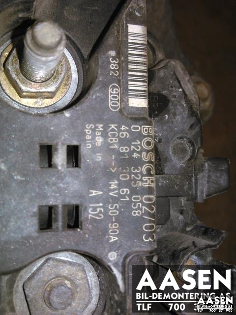Dynamo til Fiat Stilo 2002-2007 (BOSCH|46813061|0124325058|)