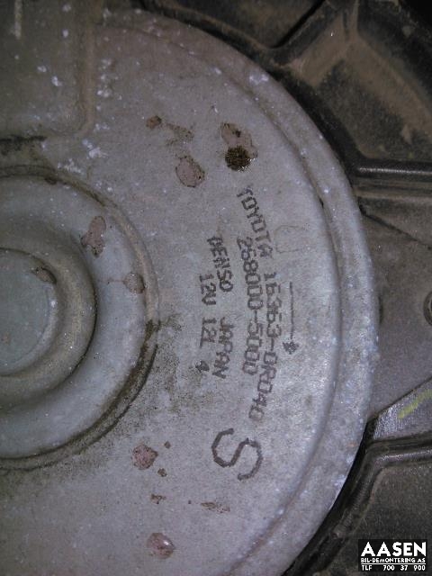 Kjølevifte elektrisk til Toyota Avensis 2009-2015 (Type III, Fase 1)  (DENSO|16363-0R040|)