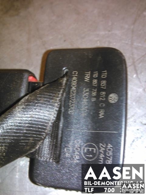 Sikkerhetsbelte bak høyre til VW Touran 2003-2006 (Type I, Fase 1)  (1T0857812CRAA|)
