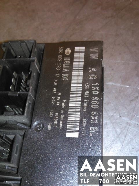Styreenhet diverse til VW Touran 2003-2006 (Type I, Fase 1) (HELLA|1K0959433BL|)