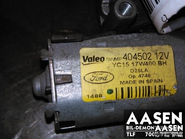 Viskermotor bakrute til Ford Transit 2006-2013 (VALEO|YC15 17W400 BH|)