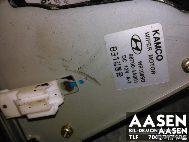 Viskermotor bakrute til Hyundai H-1 2006-2008 (Type I, Fase 2) (KAMCO|98700-4A001|)
