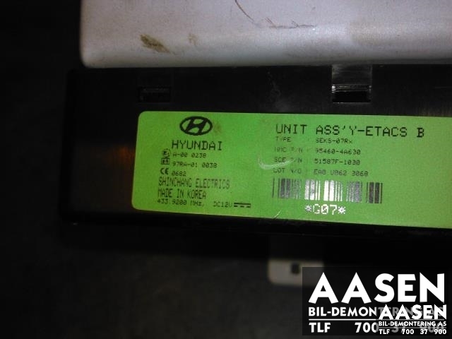 Styreenhet diverse til Hyundai H-1 2006-2008 (Type I, Fase 2)  (95460-4A630|)