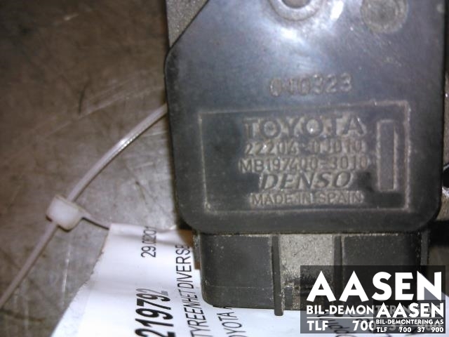 Luftmengde/luftmassemåler til Toyota Avensis 2003-2008 (Type II)  (DENSO|22204-03010|)