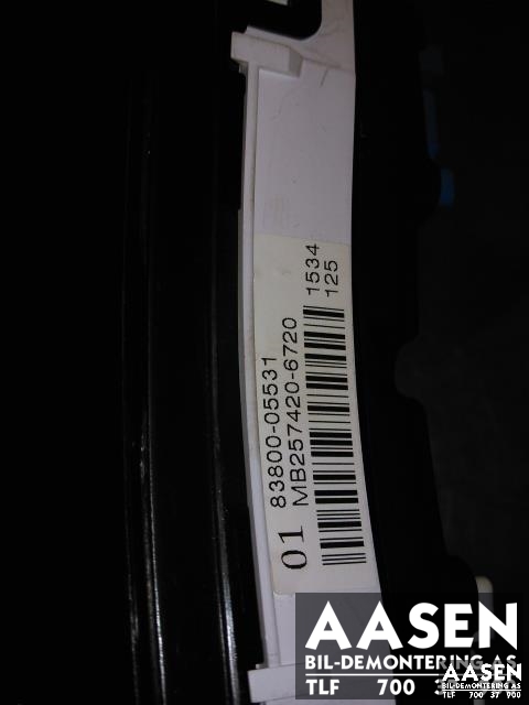 Instrumentpanel til Toyota Avensis 2003-2008 (Type II)  (DENSO|83800-05531|)