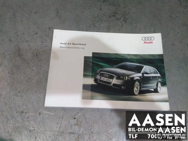 Instruksjonsbok til Audi A3 2003-2008 (Type II, Fase 1)