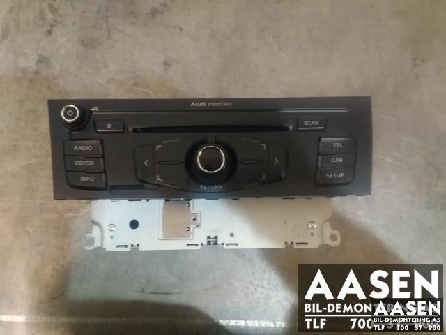 Bilstereo til Audi A4, 2007-2014 (Type IV) (B8) (B8) (PANASONIC|8T1035186B)