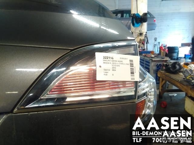 Baklykt høyre indre til Mazda 6, 2010-2013 (Type II, Fase 2)  (GEV7-51-3F0)