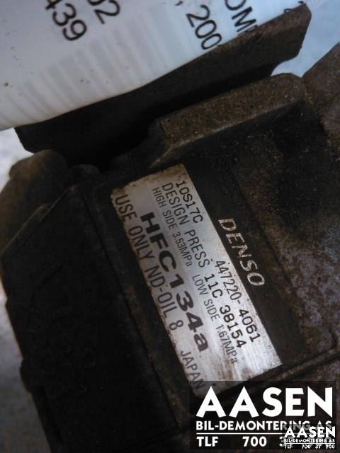 Aircondition kompressor til Toyota Camry 2001-->>  (DENSO|447220-4061|)