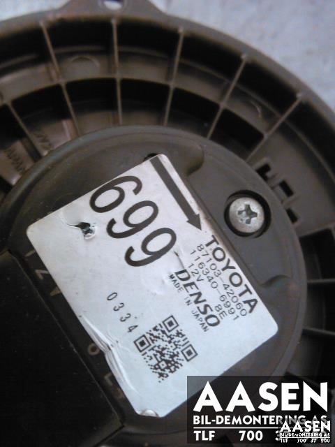 Varmeapparat motor til Toyota RAV4 2000-2006 (Type II)  (DENSO|87103-42060|)