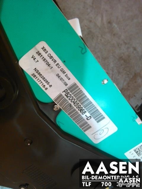 Instrumentpanel til Opel Vivaro A 2006-2014 (8200459068-D|)