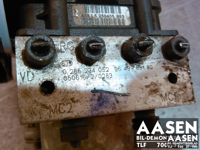 ABS sentral til Peugeot 607 2004-2010 (Fase 2)  (BOSCH|9649988180|0265234052|)