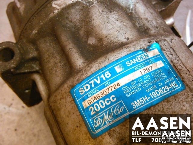 Aircondition kompressor til Volvo V50 2007-2012 (Fase 2)  (SANDEN|3M5H-19D629-HE|36000989|)