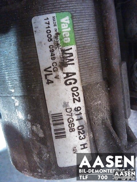 Starter diesel til VW Passat 2005-2010 (B6) (B6) (VALEO|02Z 911 023 H|)