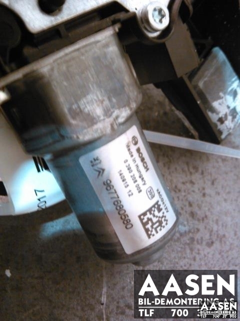 Viskermotor bakrute til Peugeot 308 2013-2021 (Type II)  (BOSCH|9677680580|0390208008|98 195 231 80)