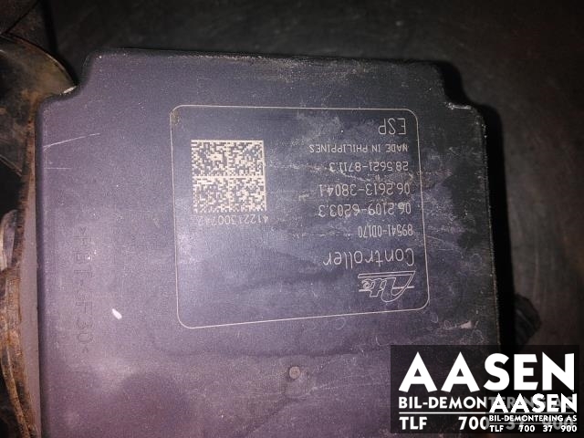 ABS sentral til Toyota Yaris 2012-2014 (Type III, Fase 1)  (ATE|89541-0D170|44540-0D100|)