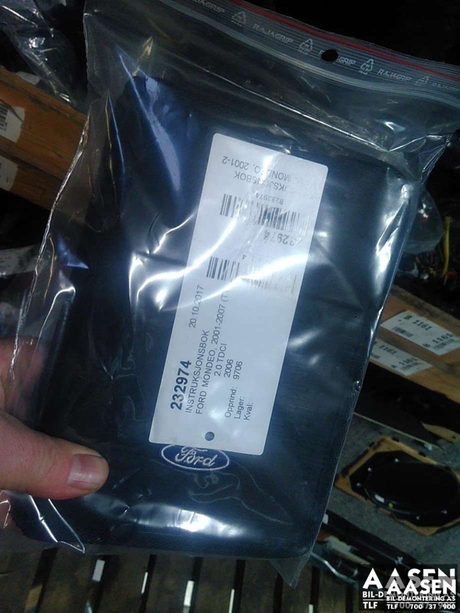 Instruksjonsbok til Ford Mondeo 2001-2007 (Type III)  