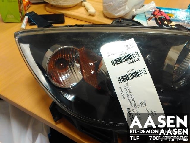 Frontlykt høyre halogen til Mazda 3 2003-2005 (Type I, Fase 1)  (BP4K-51-0K0D|)