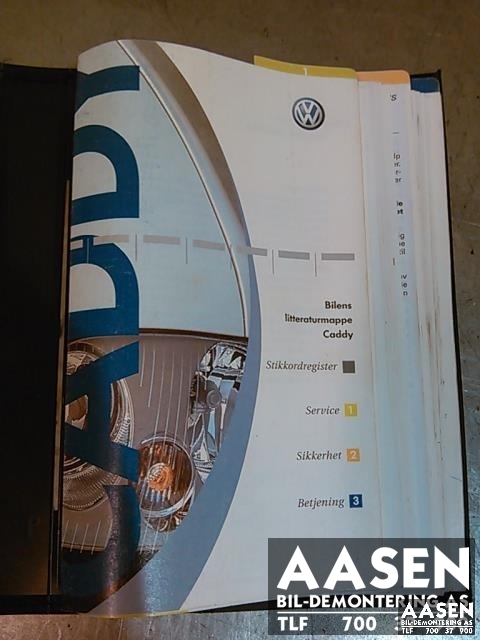 Instruksjonsbok til VW Caddy, 2004-2010 (Type III, Fase 1)