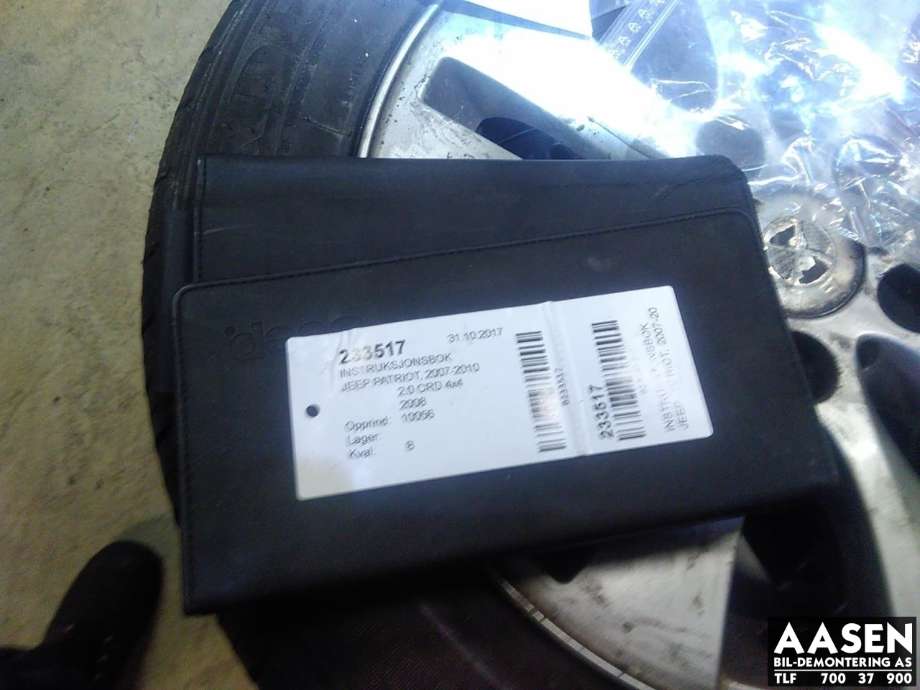 Instruksjonsbok til Jeep Patriot, 2007-2010  