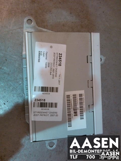 Bilstereo forsterker til Jeep Patriot, 2007-2010  (P05064118AK)