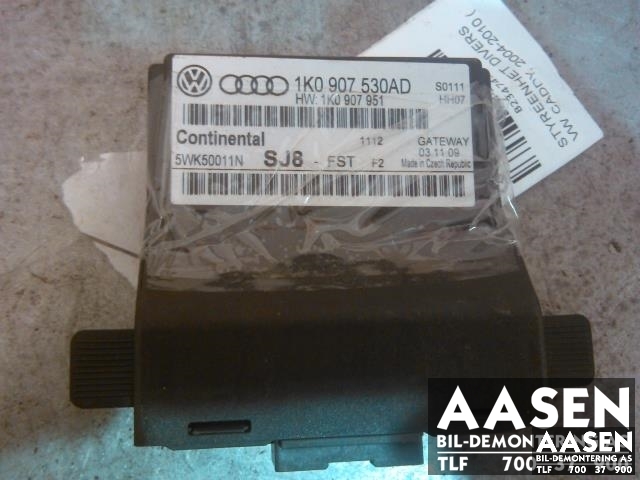 Styreenhet diverse til VW Caddy, 2004-2010 (Type III, Fase 1) (CONTINENTAL|1K0 907 530 AD)