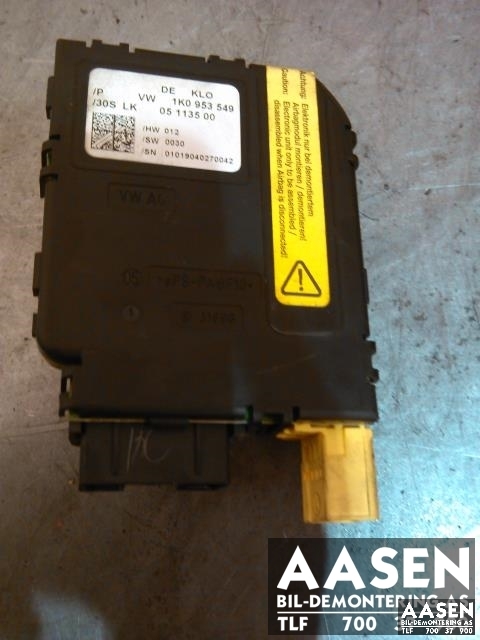 Styreenhet diverse til VW Caddy, 2004-2010 (Type III, Fase 1) (1K0 953 549)