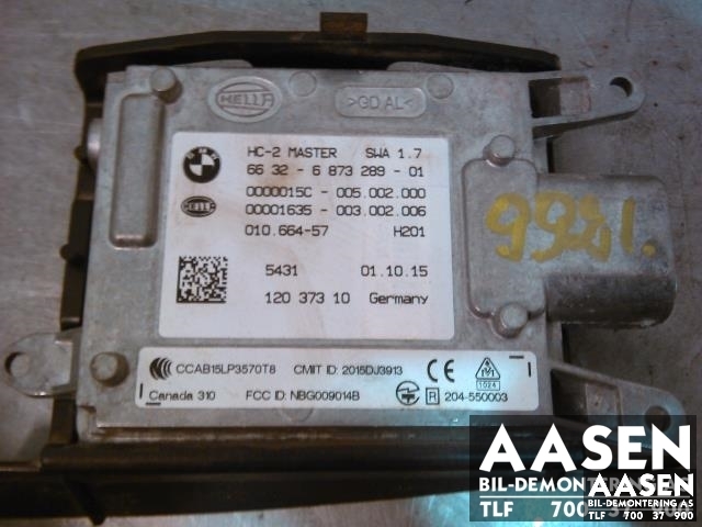 Styreenhet diverse til BMW X5 2013-2018 (F15) (F15) (HELLA|6632 6873289-01|)