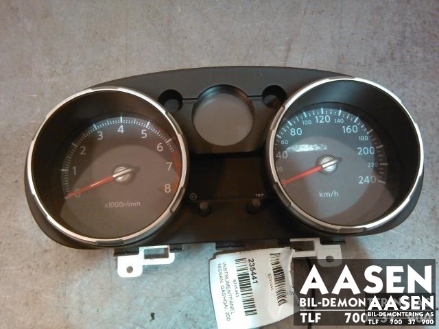 Instrumentpanel til Nissan Qashqai, 2007-2010 (Type I, Fase 1)  (24810JD01E)
