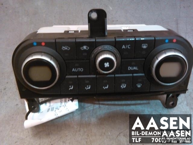 Varmeapparat betjening til Nissan Qashqai, 2007-2010 (Type I, Fase 1)  (CALSONIC KANSEI|27500 JD40C)