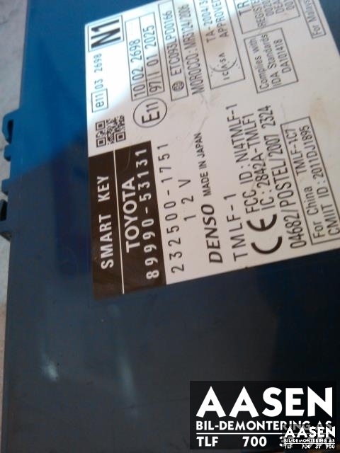 Styreenhet nøkkelfri/keyless til Lexus IS 2006-2013 (Type II) (XE20) (XE20) (89990-53131|)