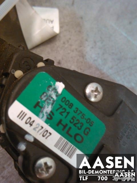 Pedal gass til Audi A4 2004-2008 (Type III) (B7) (B7) (HELLA|8E1 721 523 G|)