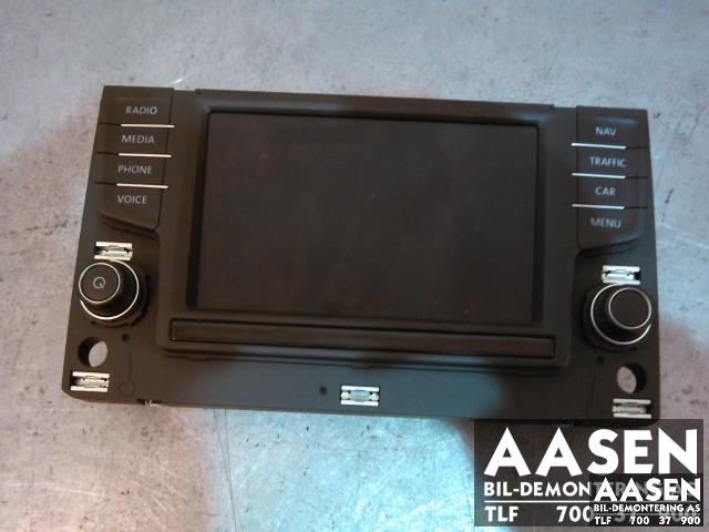 Bilstereo betjeningspanel til VW Passat, 2015-2019 (Fase 1) (B8) (B8) (3G0919605D)