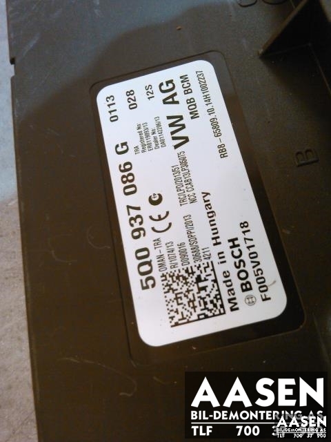 Styreenhet diverse til VW Passat 2015-2019 (Fase 1) (B8) (B8) (BOSCH|5Q0937086G|)