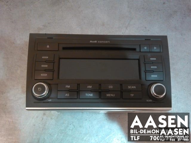 Bilstereo til Audi A4, 2004-2008 (Type III) (B7) (B7) (BLAUPUNKT|8E0035185KX)