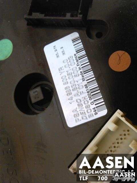 Varmeapparat betjening til Citroën C8 2003-2008 (14986800YR|6452 C5|)