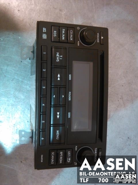 Bilstereo til Subaru XV, 2012-2017 (Type I)  (CLARION|86201FJ420)