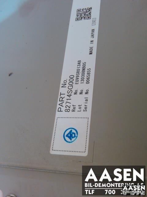 Styreenhet diverse til Subaru XV 2012-2017 (Type I)  (PANASONIC|82714SG000|)