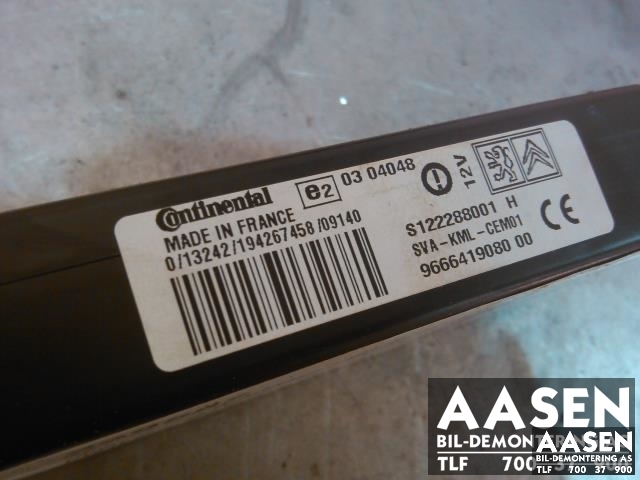 Styreenhet diverse til Peugeot 308 2007-2011 (Type I, Fase 1)  (CONTINENTAL|9666419080 00|)
