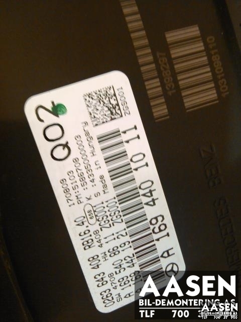Instrumentpanel til Mercedes B-Klasse 2008-2011 (Fase 2) (W245) (W245) (A1694401011|)