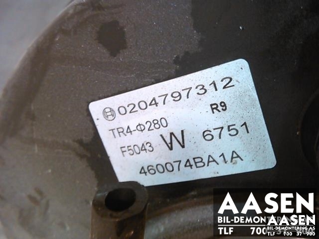 Bremsekraft-forsterker til Nissan X-Trail 2014-2022 (T32) (T32) (460074BA1A|)