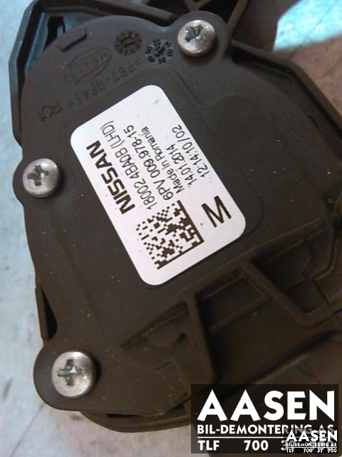 Pedal gass til Nissan Qashqai 2014-2021 (Type II)  (HELLA|18002 4BAOB|)