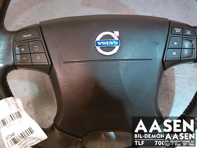 Airbag rattpute til Volvo S80, 2006-2013 (Type II, Fase 1)  