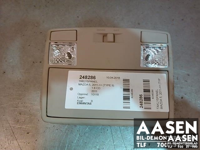 Taklyspanel til Mazda 5 2011-2015 (Type II)