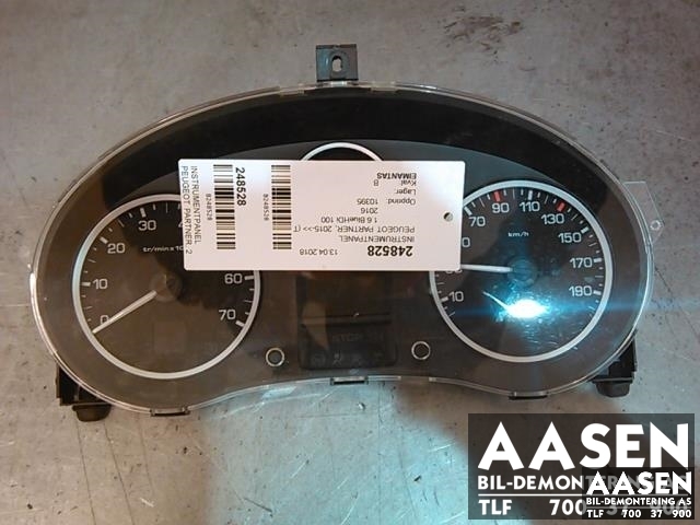 Instrumentpanel til Peugeot Partner 2015-2019 (Type II, Fase 2) (MAGNET MARELLI|9801641580|)
