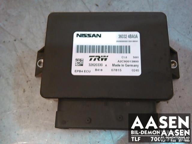 Styreenhet elektrisk parkbrems (EPB - Electric Parking Brake) til Nissan X-Trail, 2014-2022 (T32) (T32) (TRW|360324BA0A)